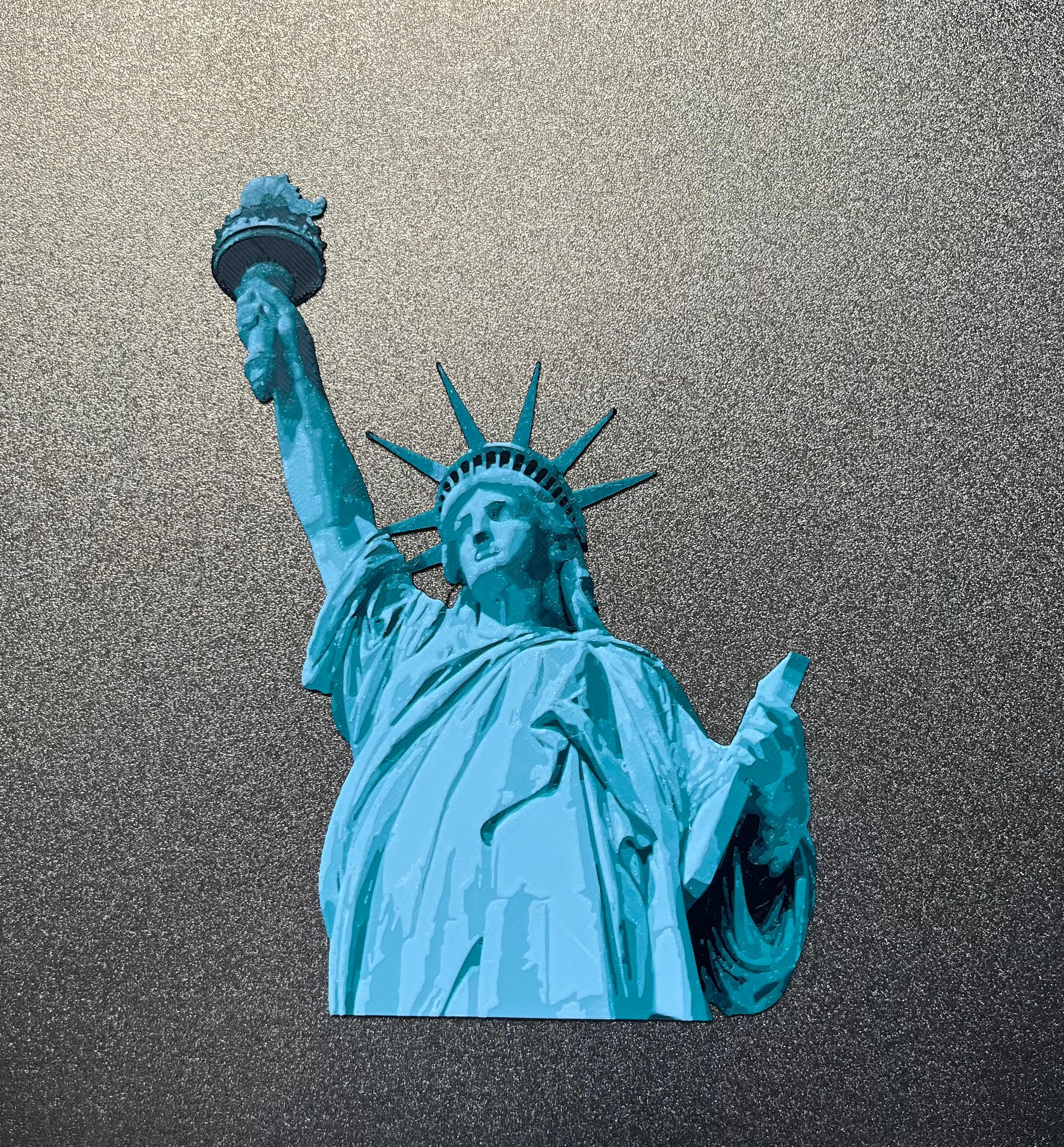 'Sunlu' Statue of liberty (Filament Painting) 3d model