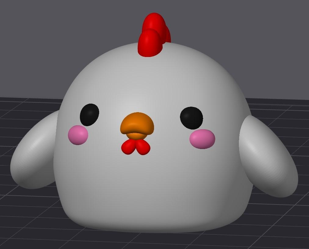 Chicken Multi Color 3d model