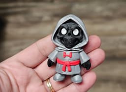 Skelleton in a Robe Mini Flexi and Fridge Magnet 3d model