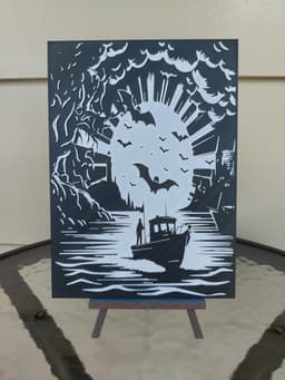 Horror at Sea 2 wall art 3d model