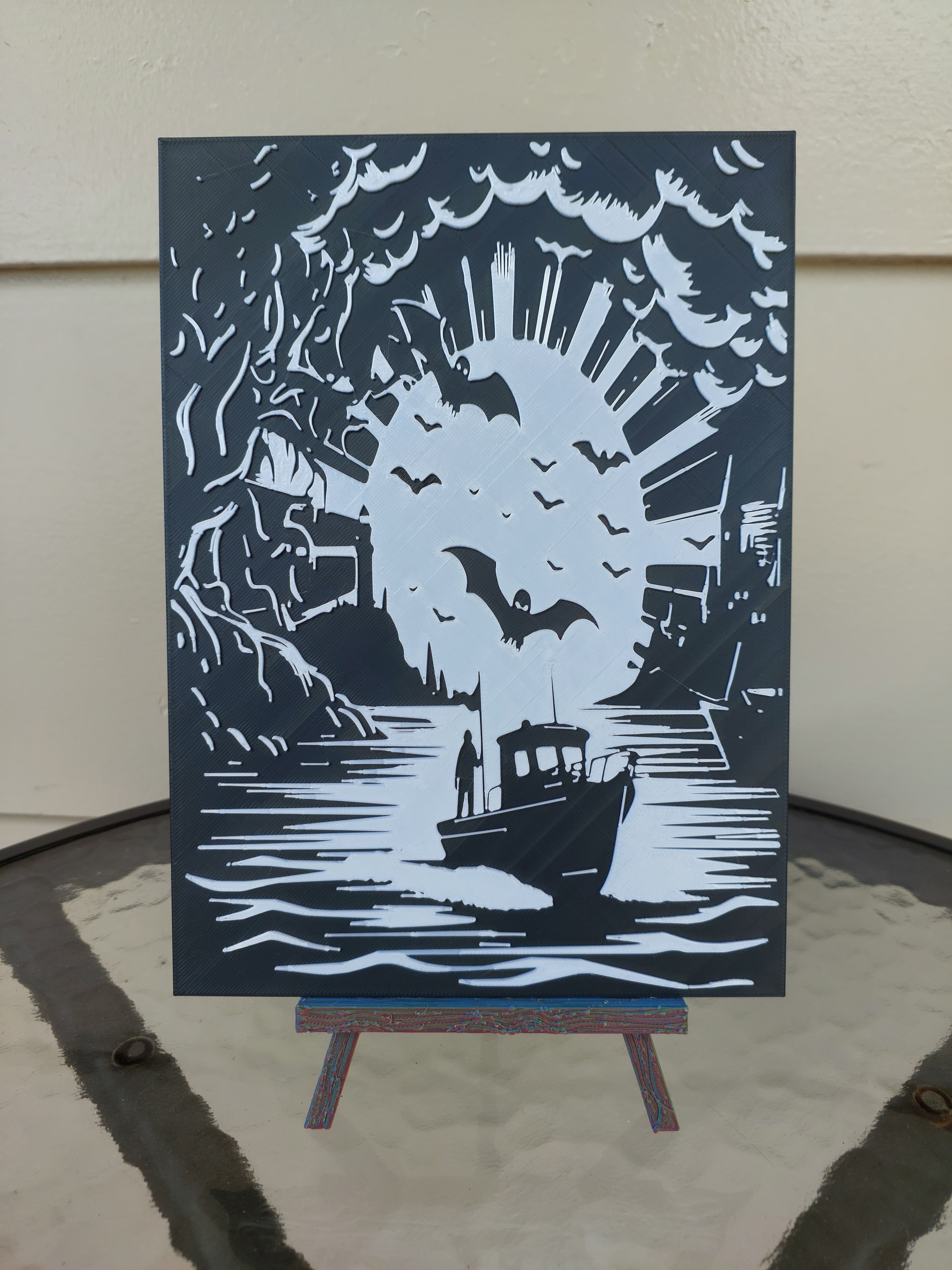 Horror at Sea 2 wall art 3d model