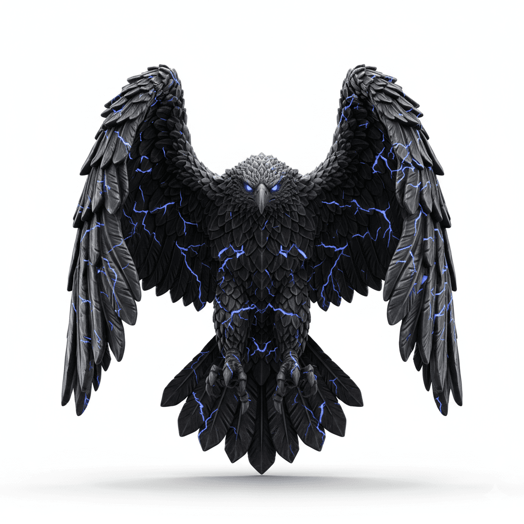 Fantasy Creature : Thunderbird Storm Mythical Bird Creature 3d model