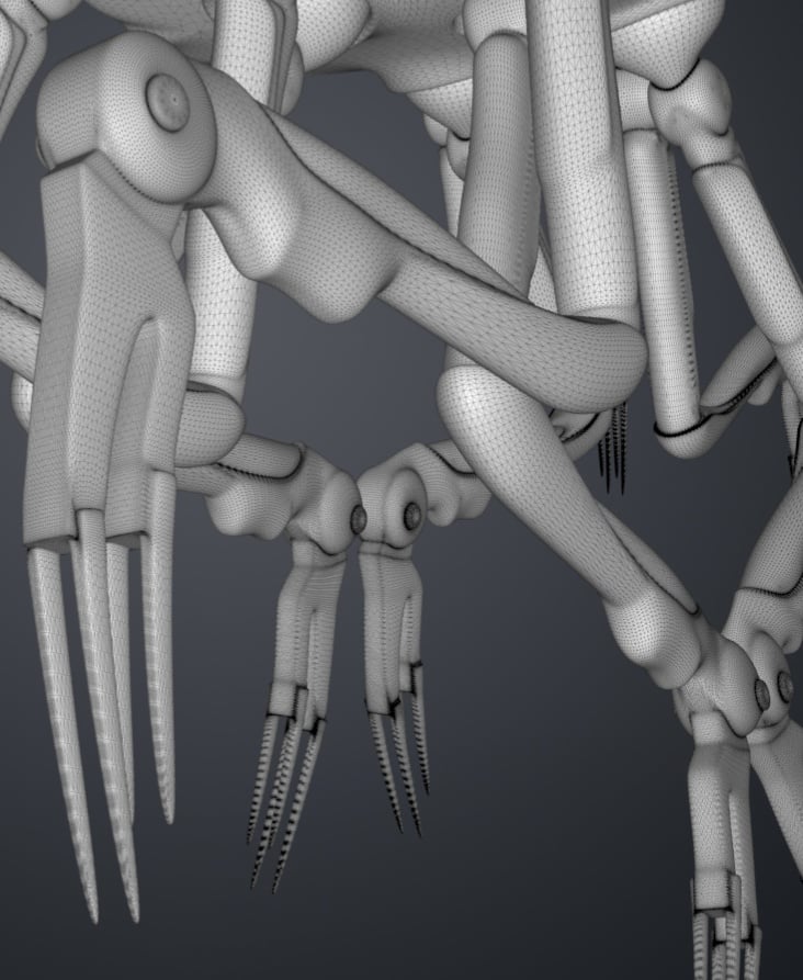Posable Sentinel - The Matrix 3d model