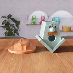 Fireman Birdhouse – Unique Bird Shelter Design 3d model