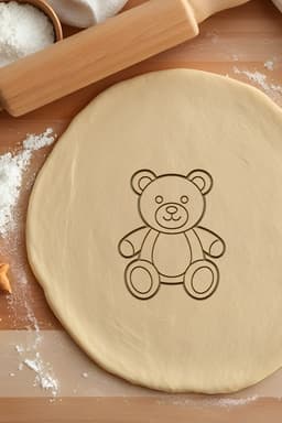Bear Cookie Cutter, Biscuit Cutter 3d model