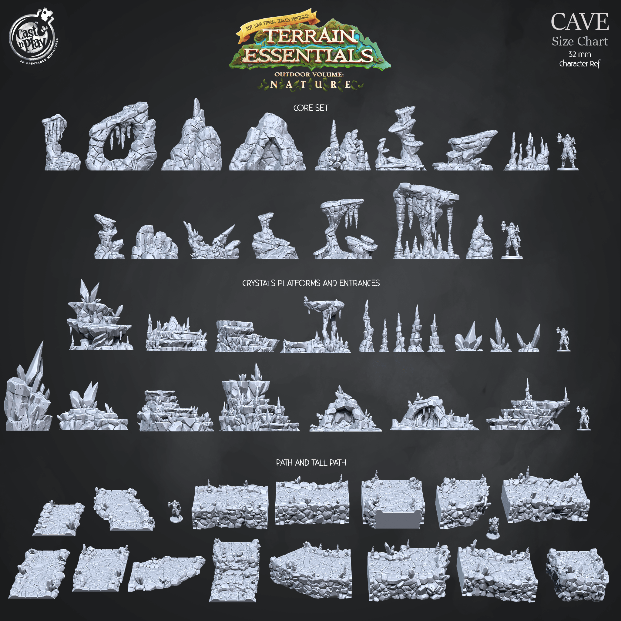 Cave Set (Pre-Supported) 3d model