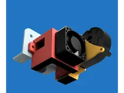 Creality Ender 3 4010/4020/5015 Fan Mount and Duct 3d model