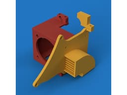 Creality Ender 3 4010/4020/5015 Fan Mount and Duct 3d model