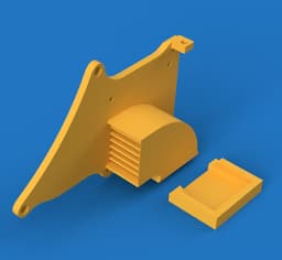 Creality Ender 3 4010/4020/5015 Fan Mount and Duct 3d model