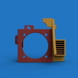 Creality Ender 3 4010/4020/5015 Fan Mount and Duct 3d model