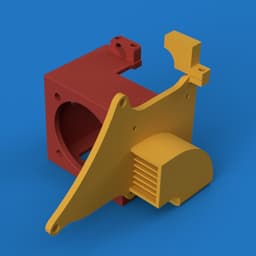 Creality Ender 3 4010/4020/5015 Fan Mount and Duct 3d model