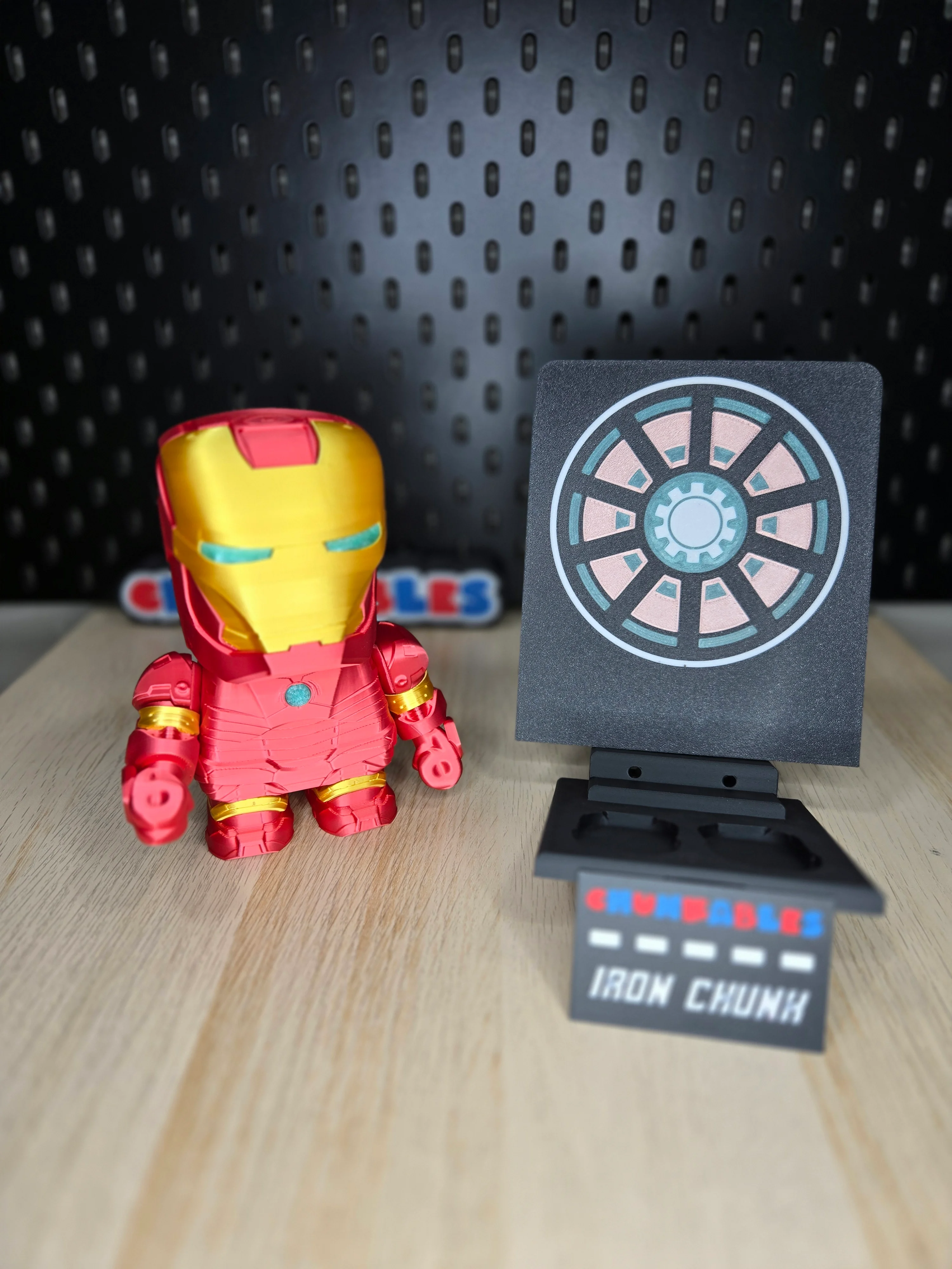 Iron Chunk Multicolor Nameplates and Backer 3d model