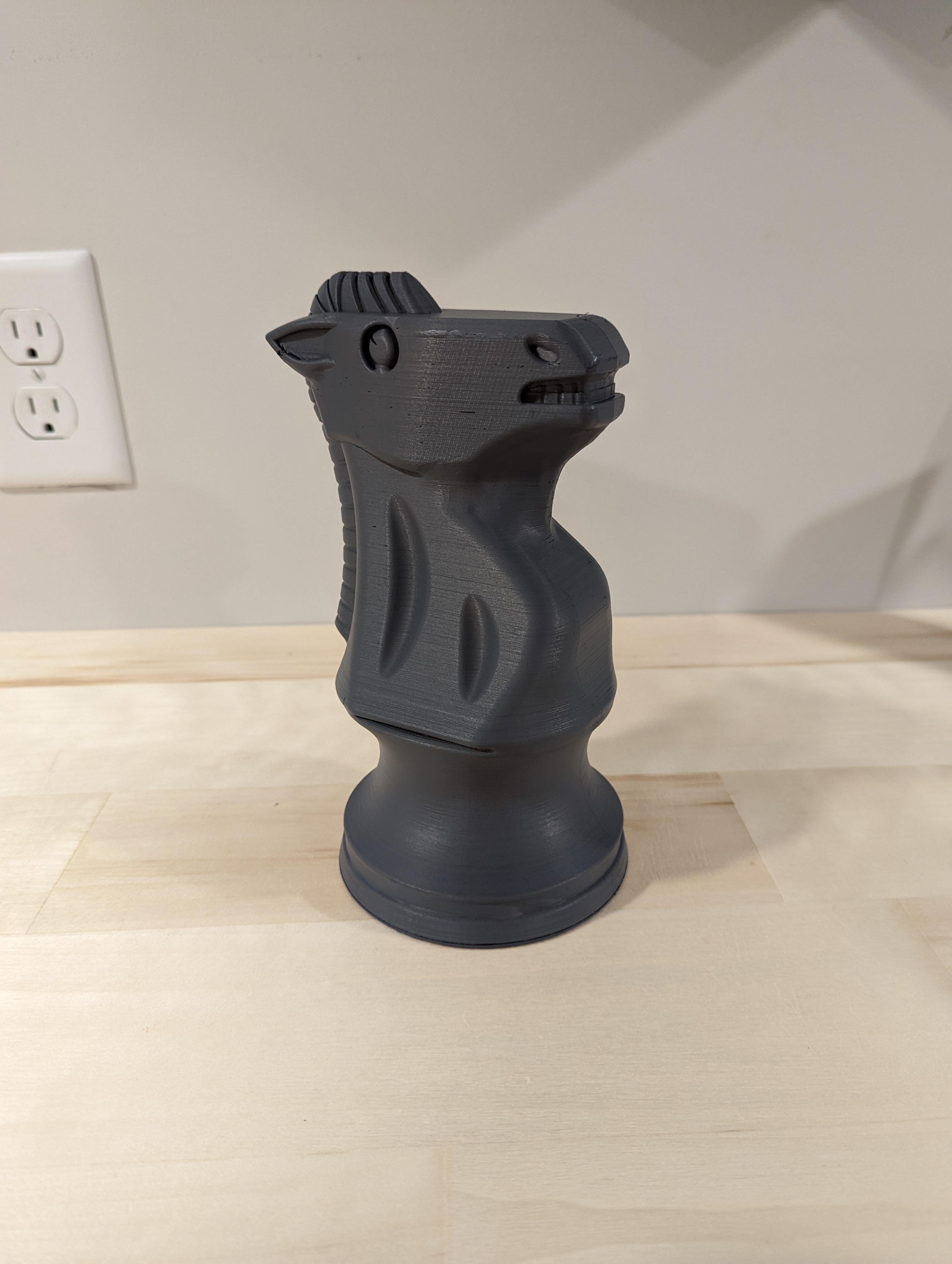 Staunton Chess Knight Statue No Supports 3d model