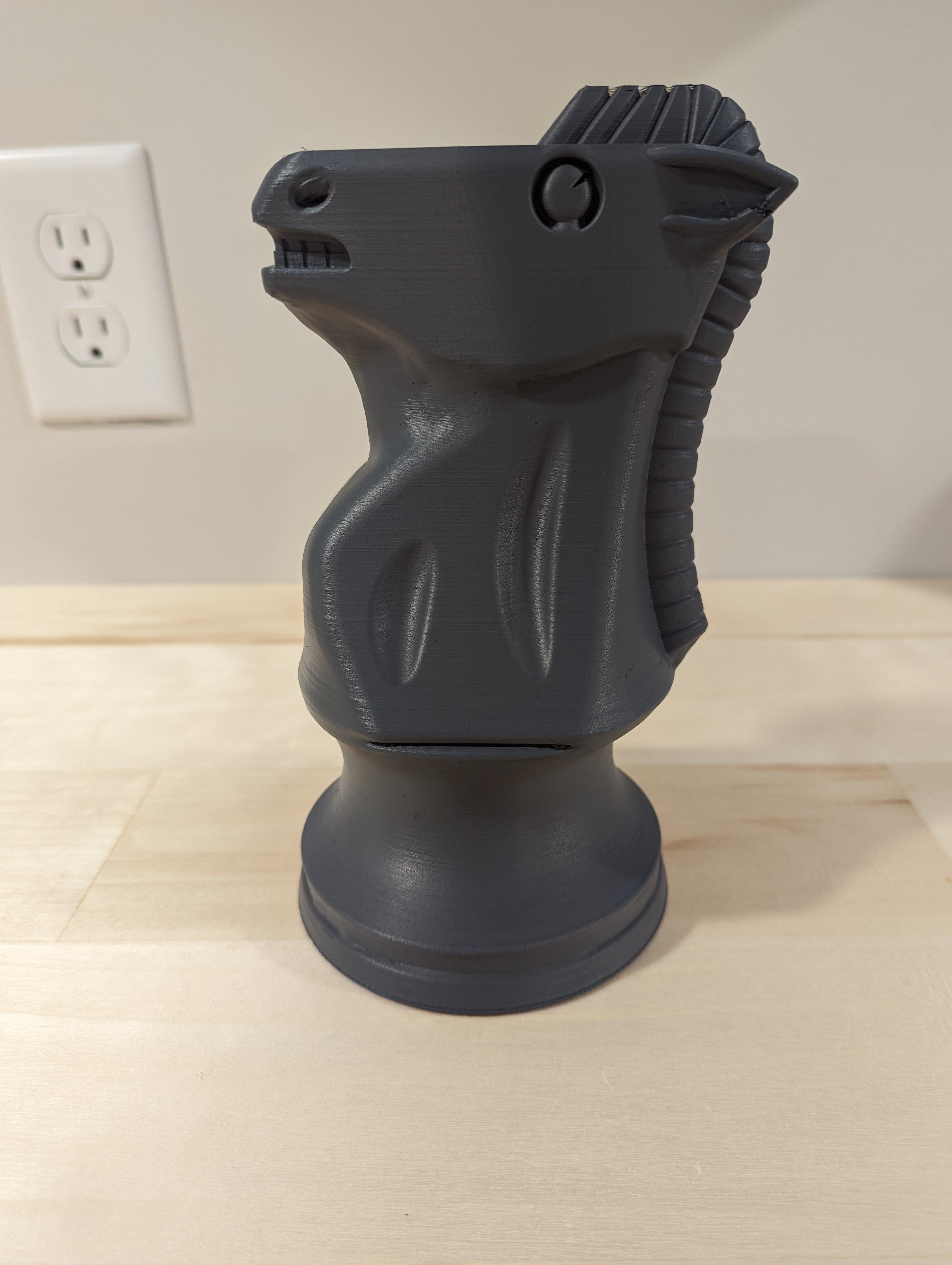 Staunton Chess Knight Statue No Supports 3d model