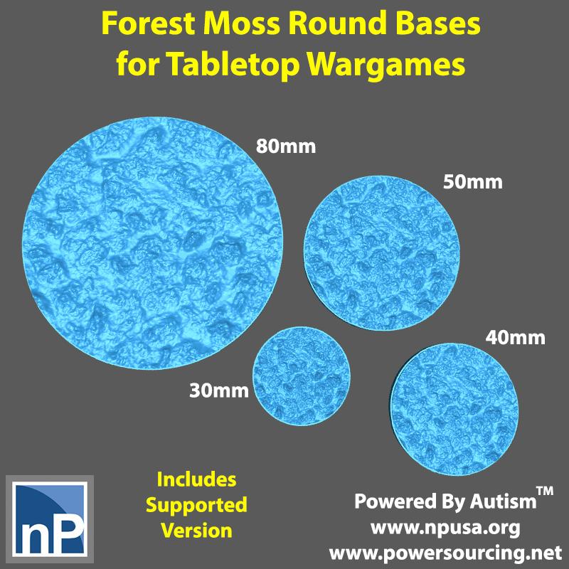 Bases for Wargames - Forest Moss 3d model