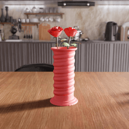 Spiral Twisted Pillar Decorative Vase 3d model