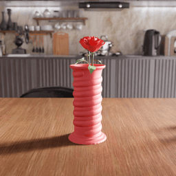 Spiral Twisted Pillar Decorative Vase 3d model
