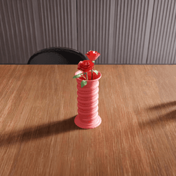 Spiral Twisted Pillar Decorative Vase 3d model