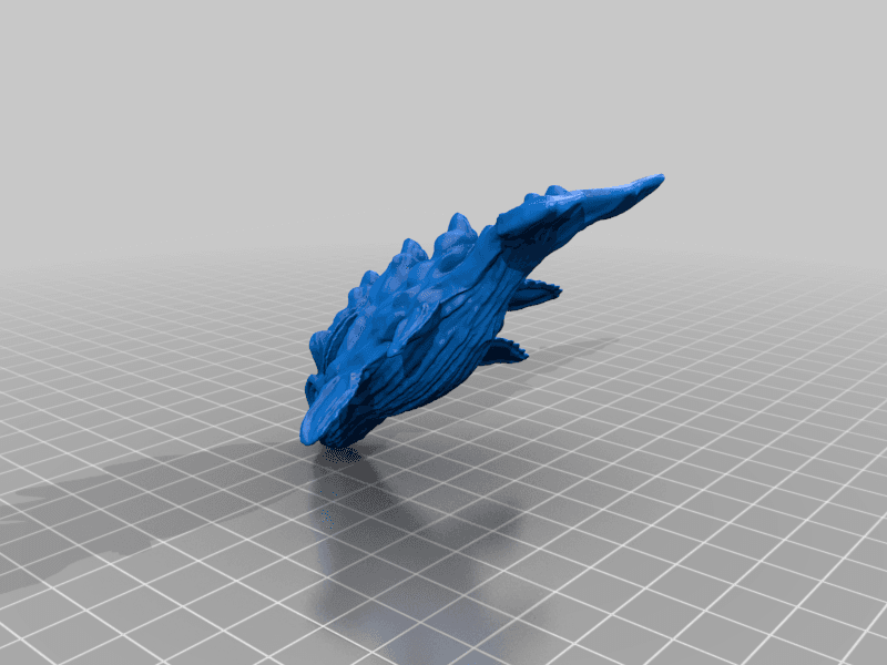 Alien Space Whale Miniature 3d model