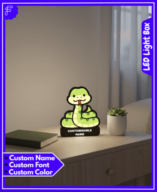 Led Snake Box Cute Snake – LED Strip compatible - 3D model by Filamente on Thangs