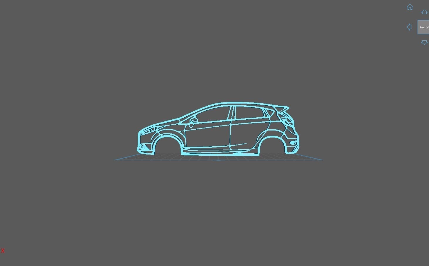Ford - Fiesta ST 2014 Wall Art 3d model