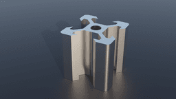 2020 profile object with exact dimensions 3d model