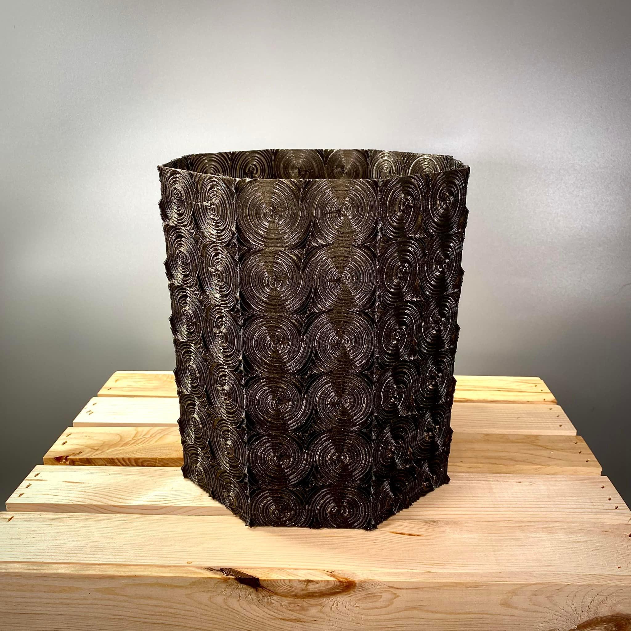 Spiral Ripple Vase  3d model
