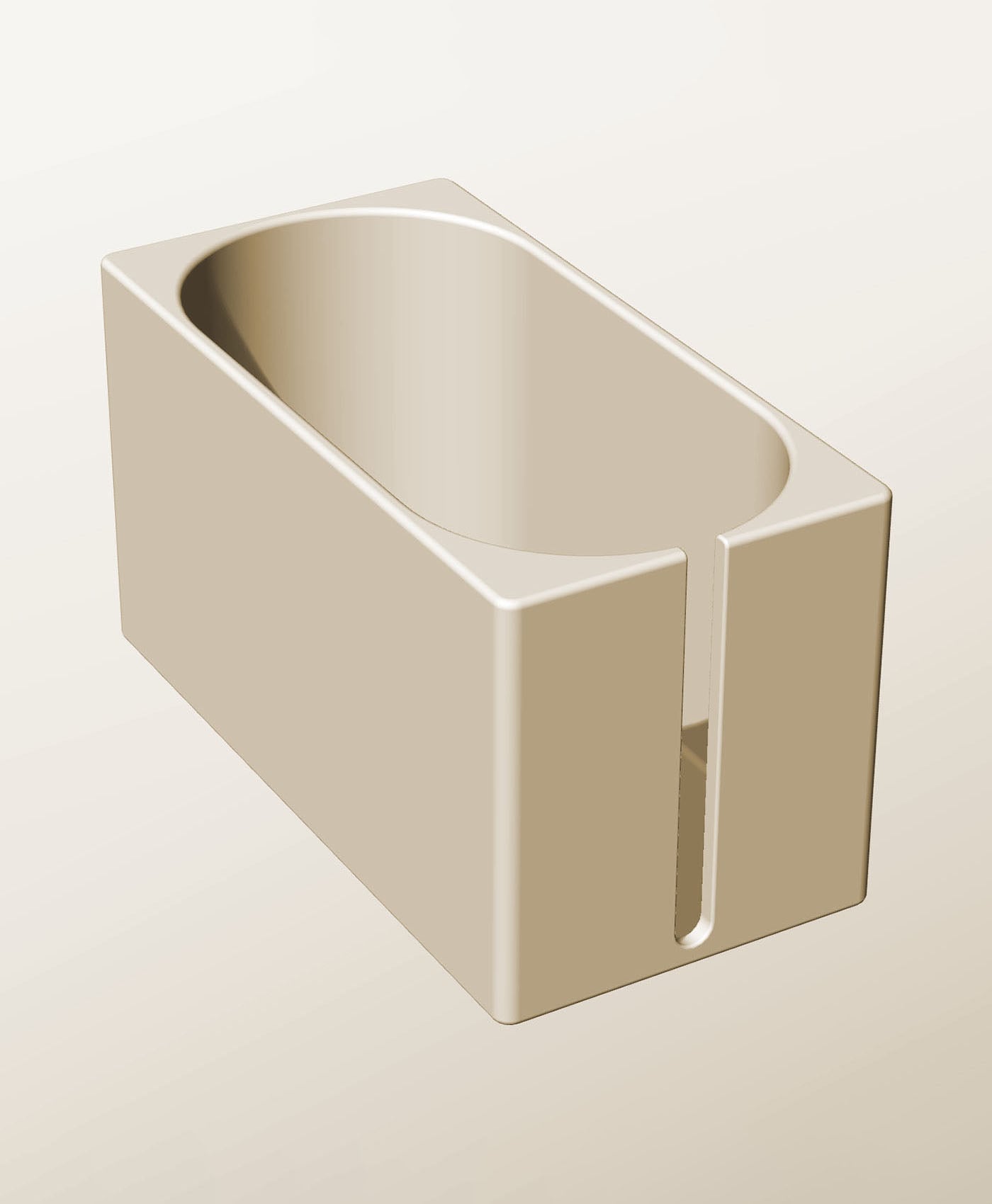 CX96-115-SS Modular slotted component container modern decor 3d model