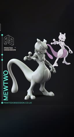 Mewtwo - Pokemon - Fan Art 3d model