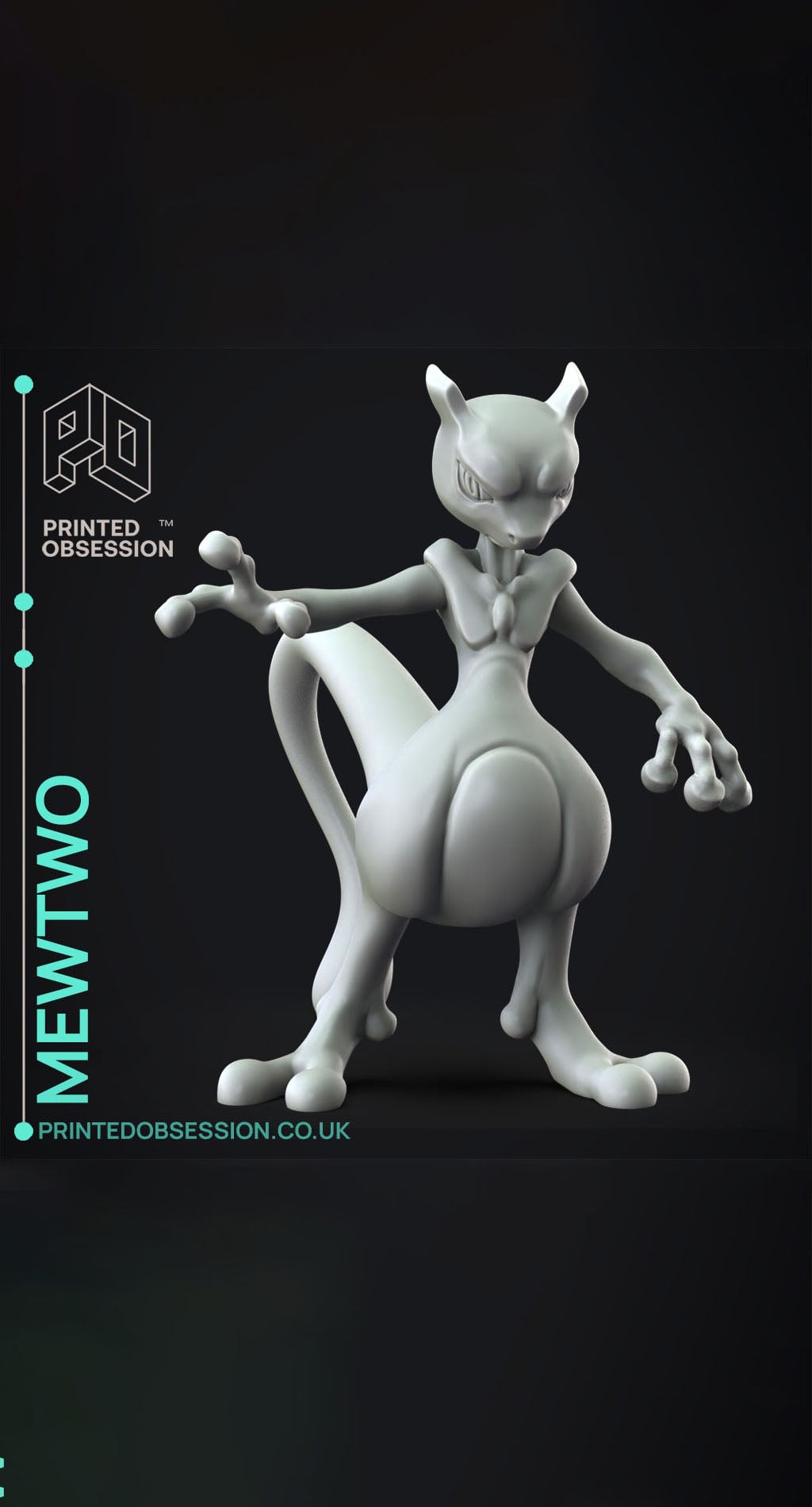 Mewtwo - Pokemon - Fan Art 3d model