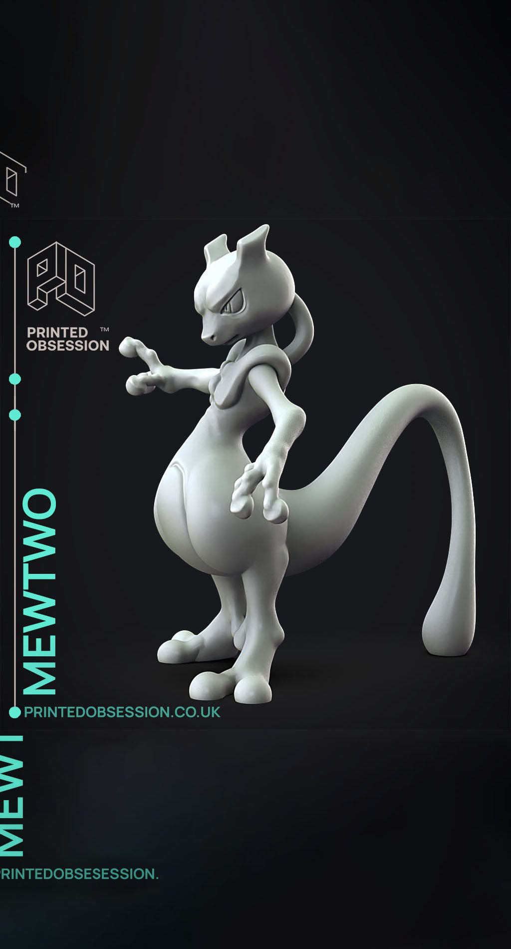 Mewtwo - Pokemon - Fan Art 3d model