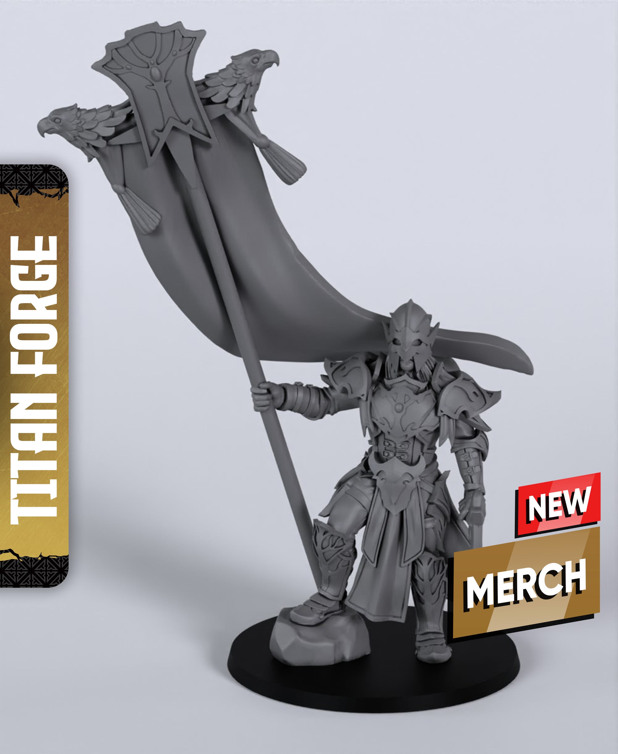 Exalted Leader - With Free Dragon Warhammer - 5e DnD Inspired for RPG and Wargamers 3d model