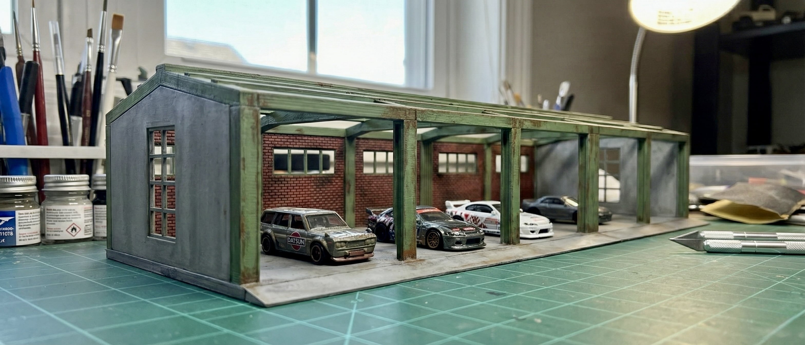 The IronWorks Hangar: Modular 1/64 Garage Kit 3d model