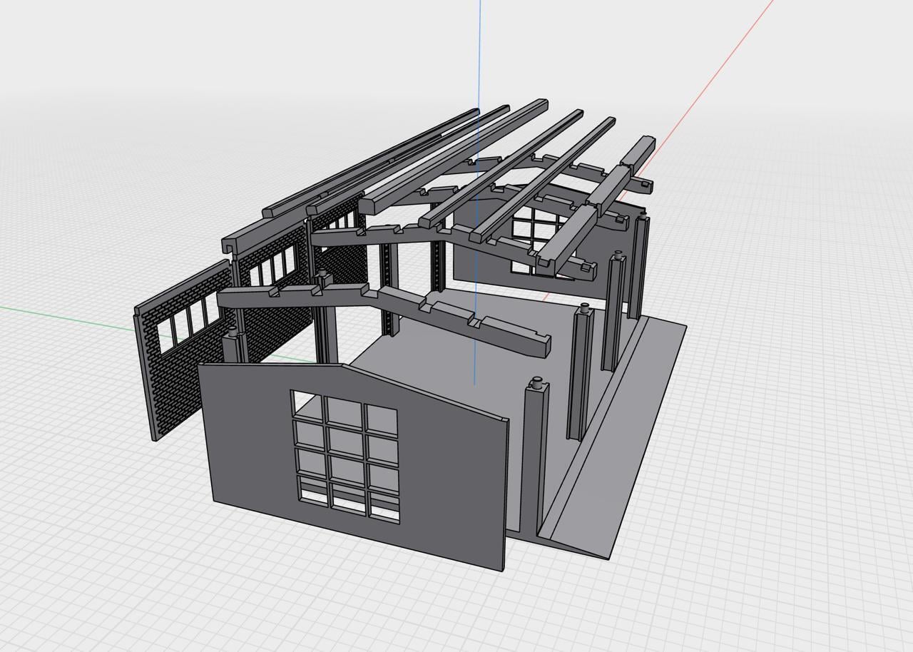 The IronWorks Hangar: Modular 1/64 Garage Kit 3d model
