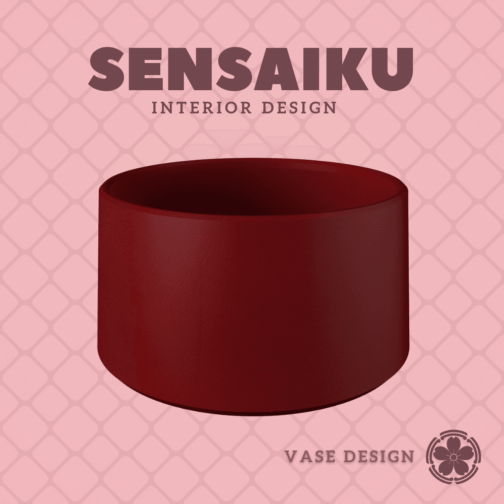 129. Cylinder - V91 Custom Vase Design - Ikebana Home Decoration 3d model