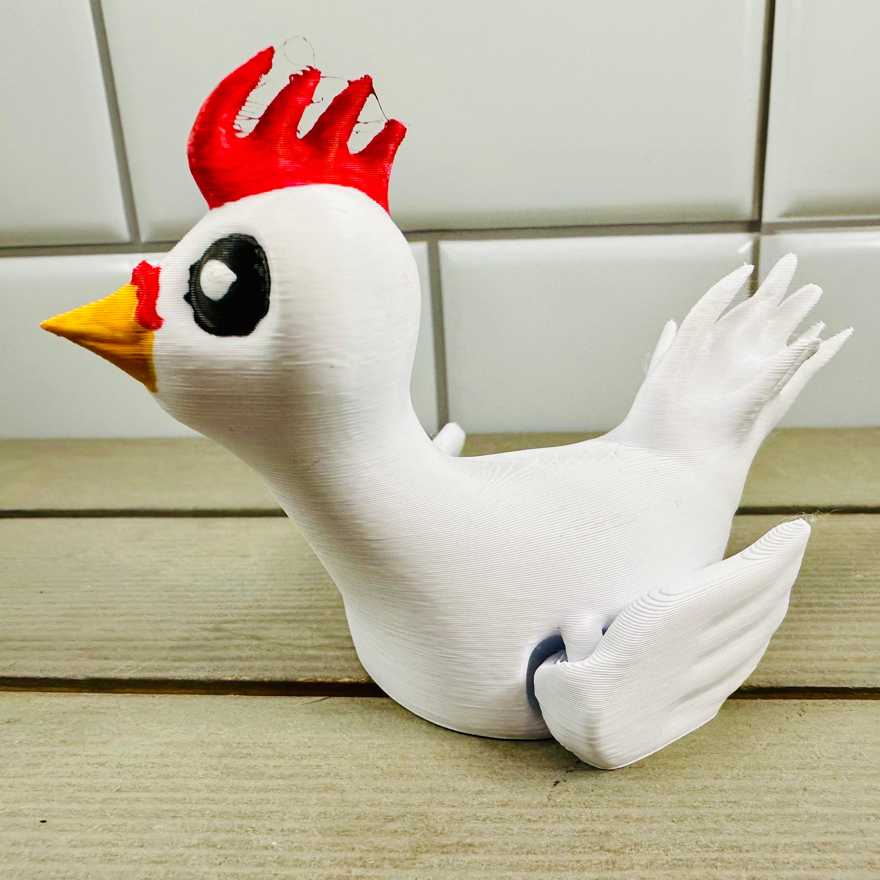 Cute Flexi Chicken 3d model