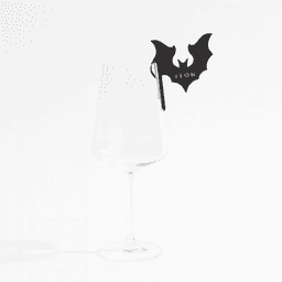 HALLOWEEN GLASS TAGS (CUSTOMIZE YOUR OWN) / HALLOWEEN PARTY DECOR 3d model