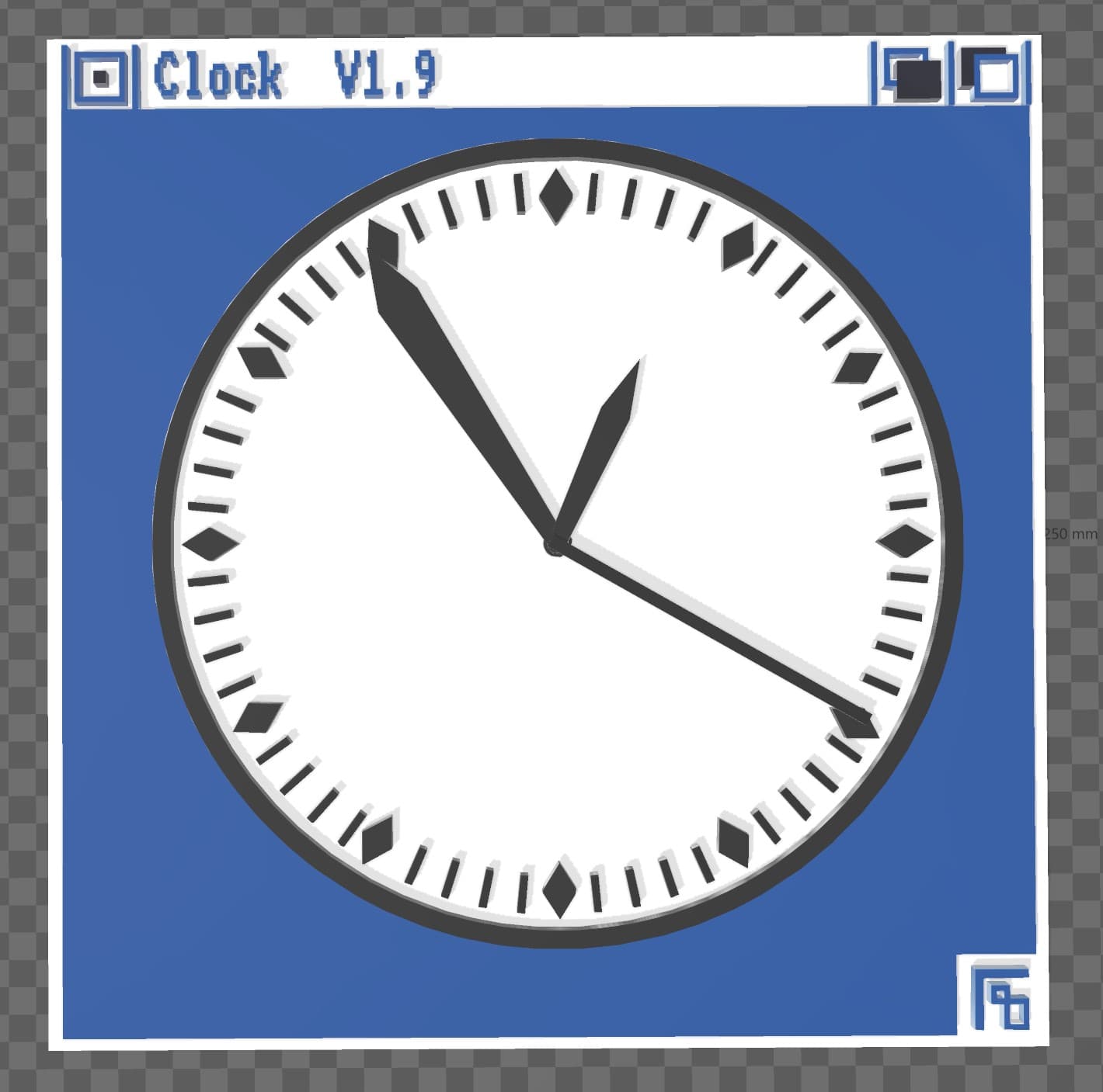 retro AMIGA computer clock 3d model