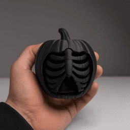 PUMPKIN WITH SPINE - TEALIGHT / HALLOWEEN DECOR / GOTHIC DECOR / HOMEDECOR 3d model