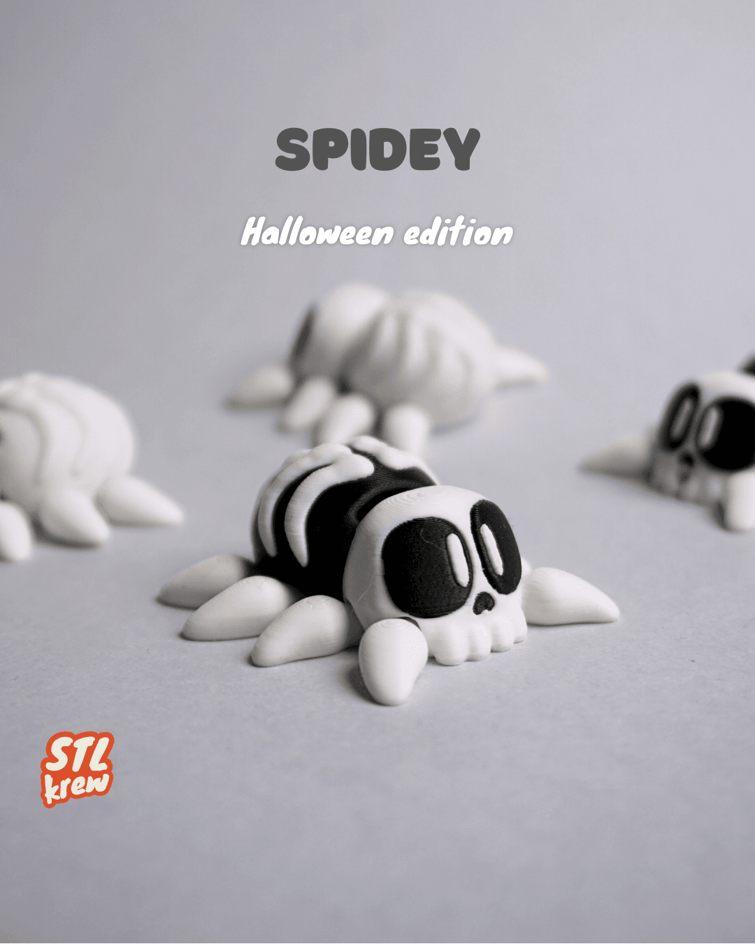 Halloween spider skull edition - articulated legs 3d model