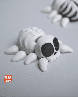 Halloween spider skull edition - articulated legs 3d model