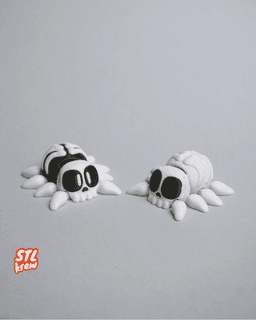 Halloween spider skull edition - articulated legs 3d model