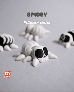 Halloween spider skull edition - articulated legs 3d model