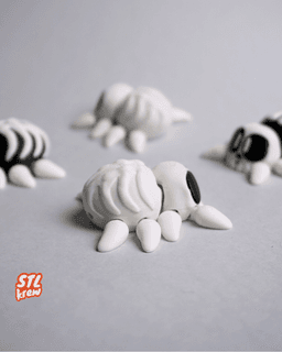 Halloween spider skull edition - articulated legs 3d model