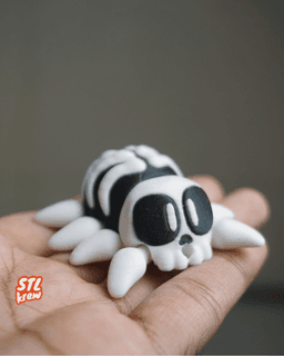 Halloween spider skull edition - articulated legs 3d model