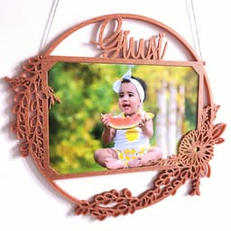 Cadre photo personnalisable Flora 3d model