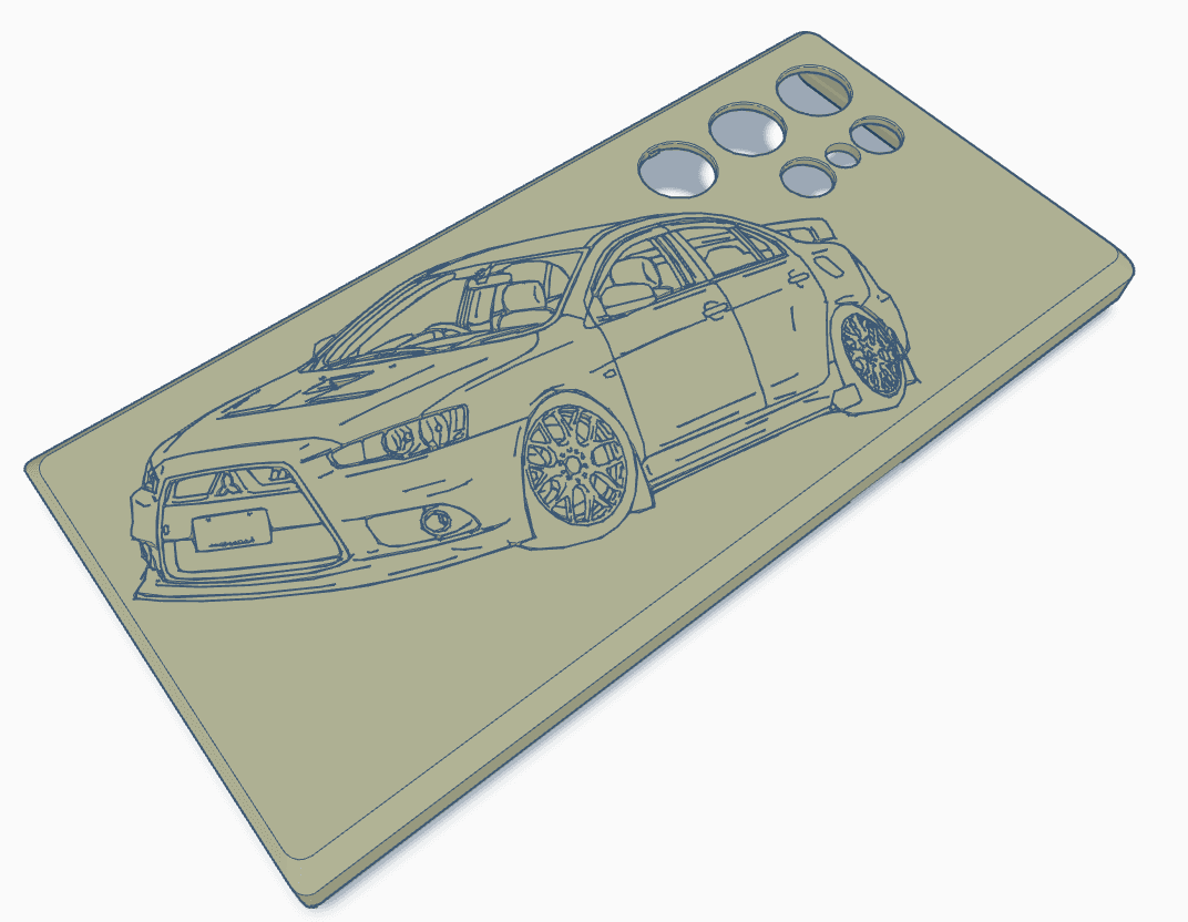 S22 ultra evo x case 3d model