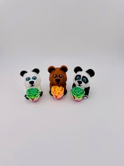 Mother's Day Roseables Bear Group 3d model