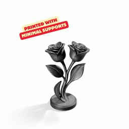 DOUBLE ROSE SCULPTURE / MODERN HOMEDECOR / VALENTINES DAY IDEA / MOTHERSDAY IDEA 3d model