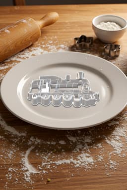 Train Cookie Cutter, Biscuit Cutter 3d model